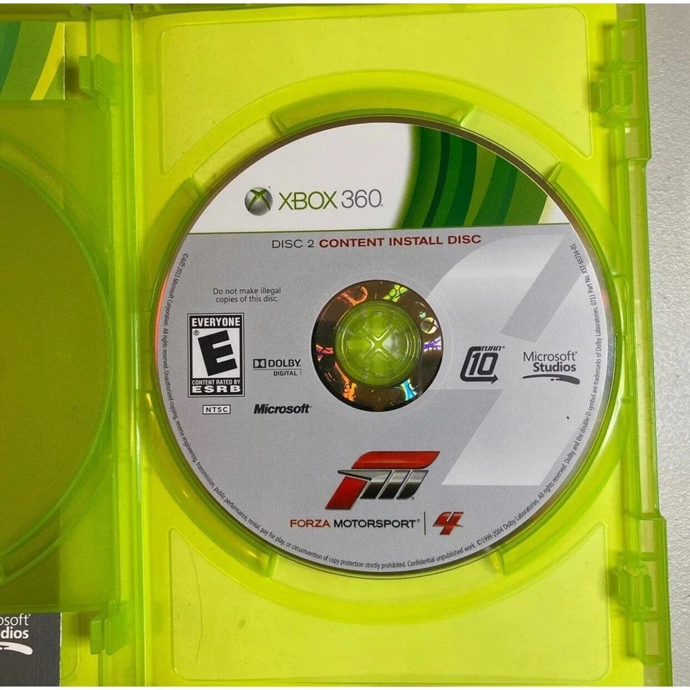 Forza Motorsport 4 for Microsoft Xbox 360 Video Game Complete Case‎ Manual Disc